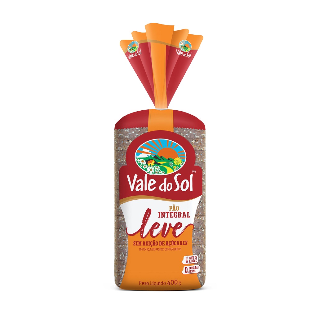 PÃO VALE DO SOL INTEGRAL LEVE SEM AÇÚCAR LIGHT 400G