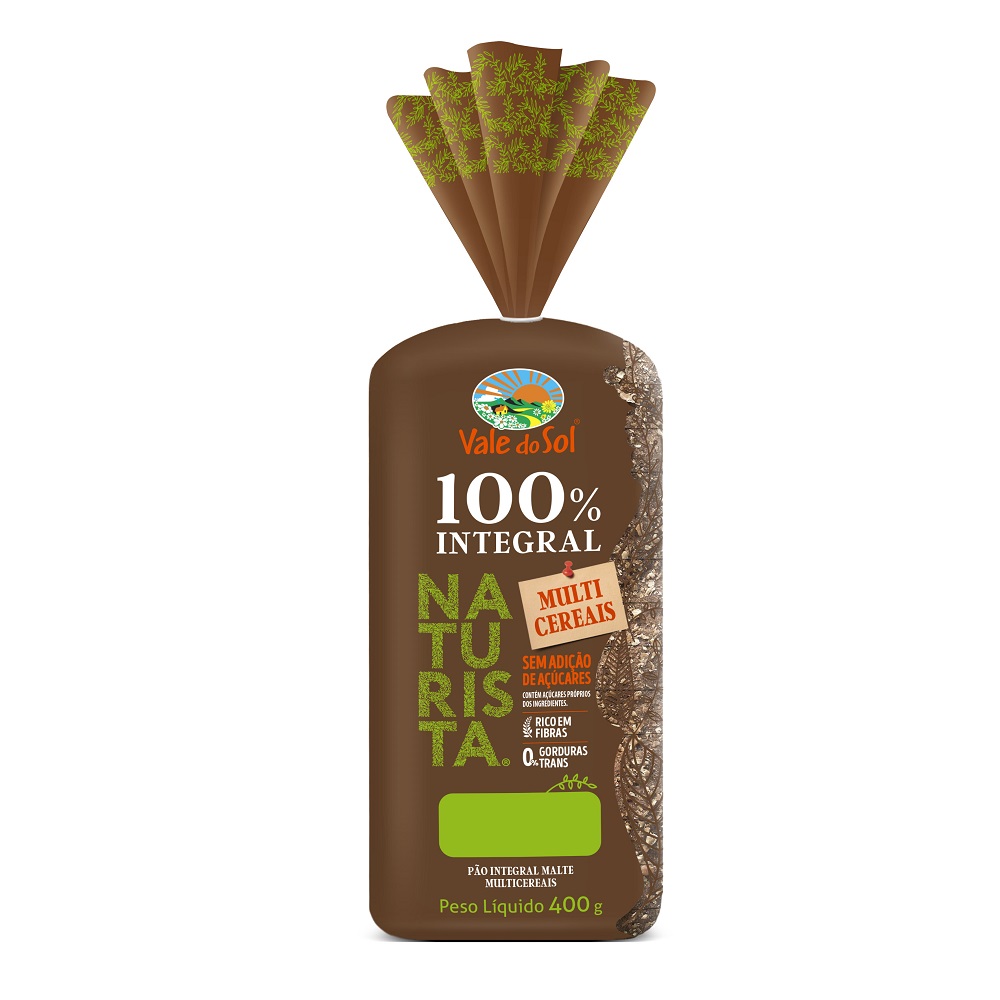 PÃO VALE DO SOL 100% INTEGRAL COM FIBRAS 400G