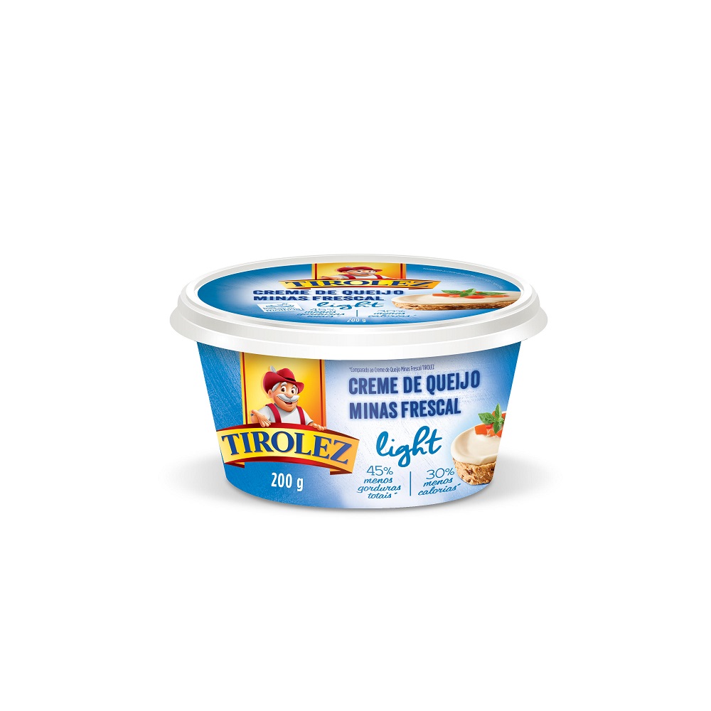 CREME DE QUEIJO MINAS FRESCAL LIGHT TIROLEZ 200G