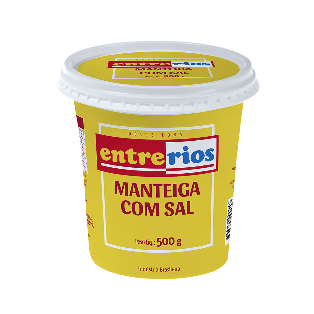MANTEIGA COM SAL ENTRE RIOS 500G