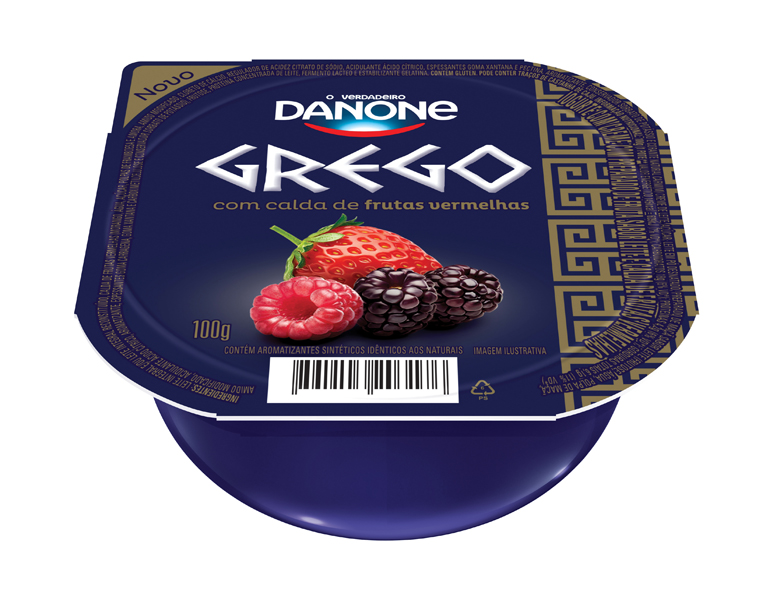 IOGURTE DANONE GREGO FRUTAS VERMELHAS 100G