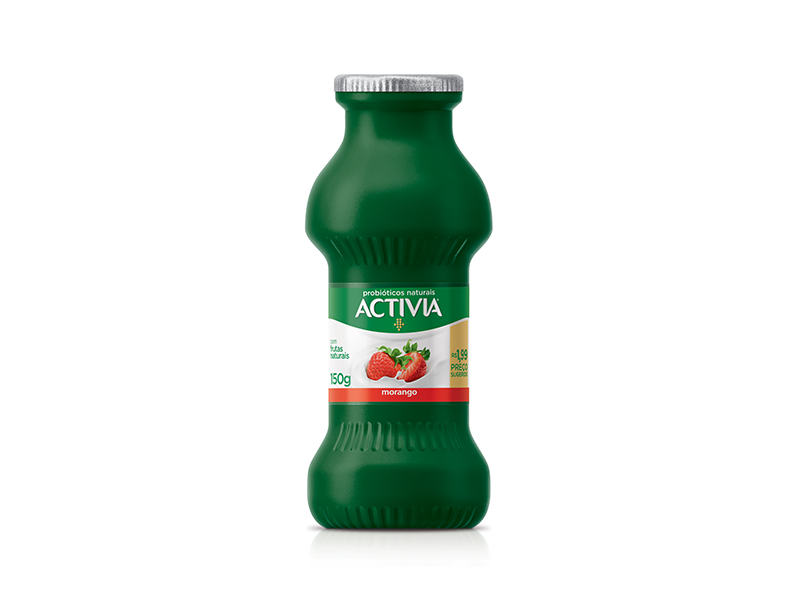 IOGURTE DANONE ACTIVIA MORANGO 150G