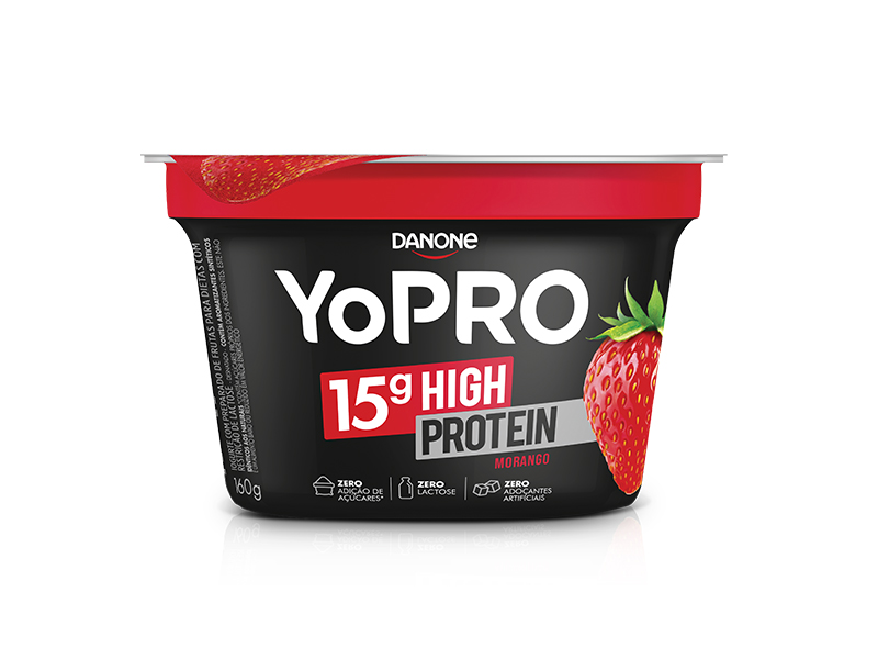 IOGURTE DANONE YOPRO MORANGO 160G