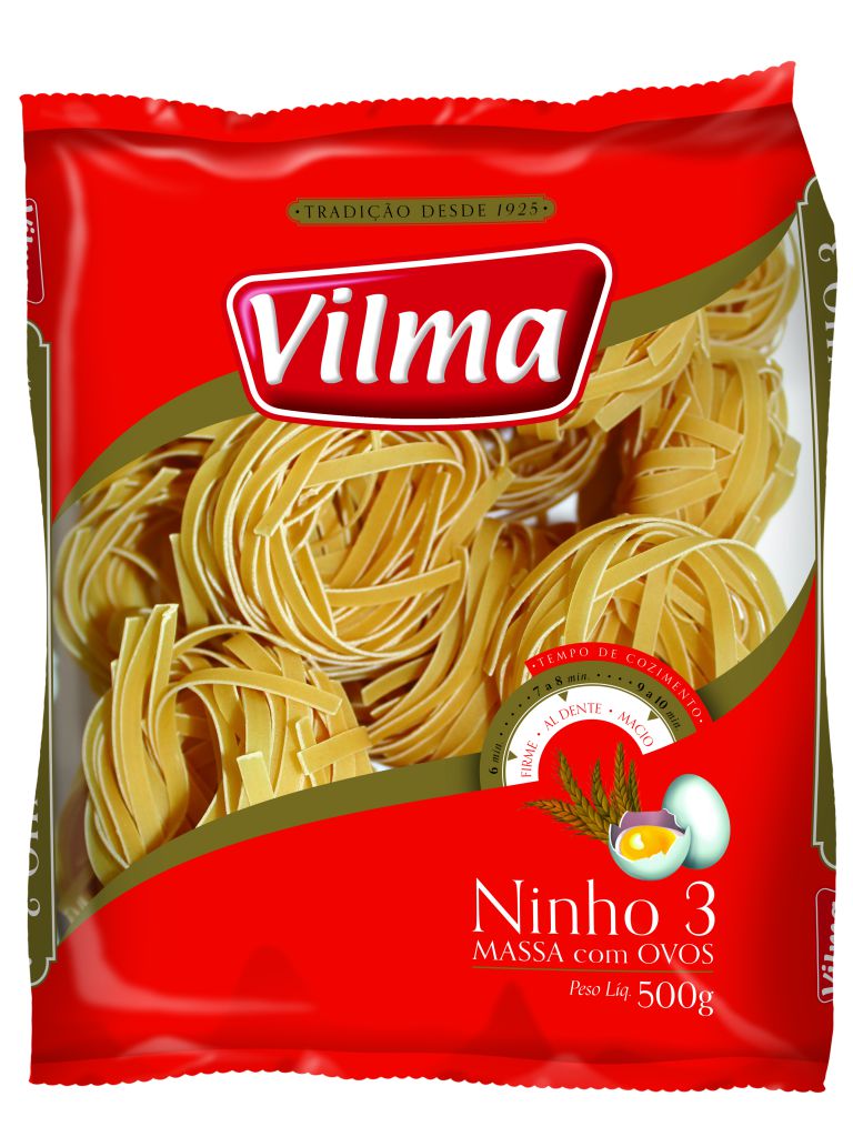 MACARRÃO VILMA NINHO COM OVOS Nº3 500G