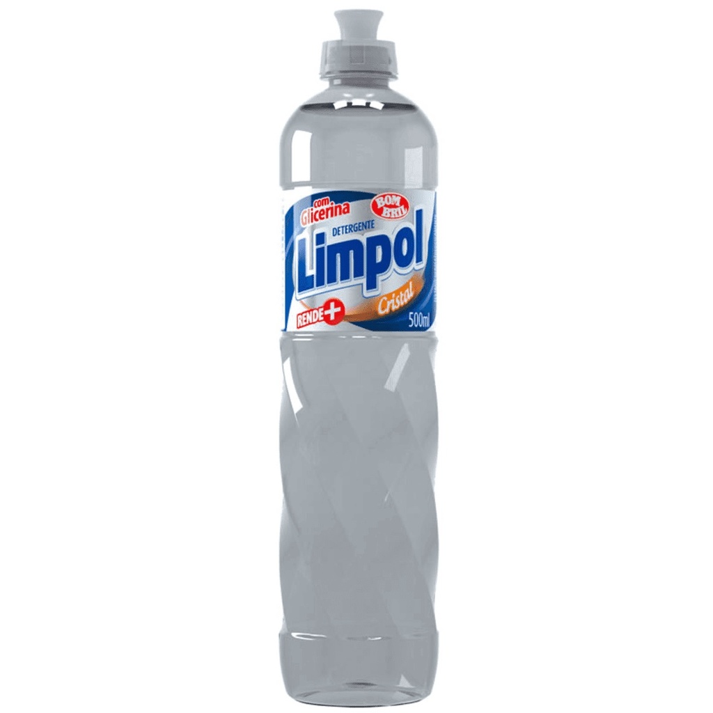 DETERGENTE LÍQUIDO LIMPOL CRISTAL 500ML