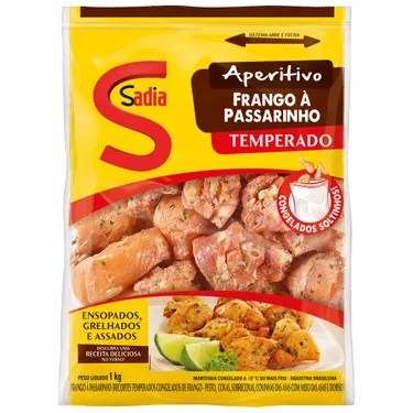 FRANGO A PASSARINHO SADIA TEMPERADO 1KG