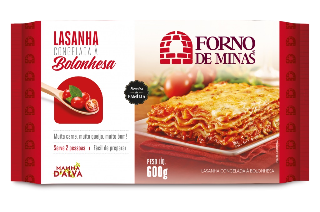 LASANHA A BOLONHESA FORNO DE MINAS 600G