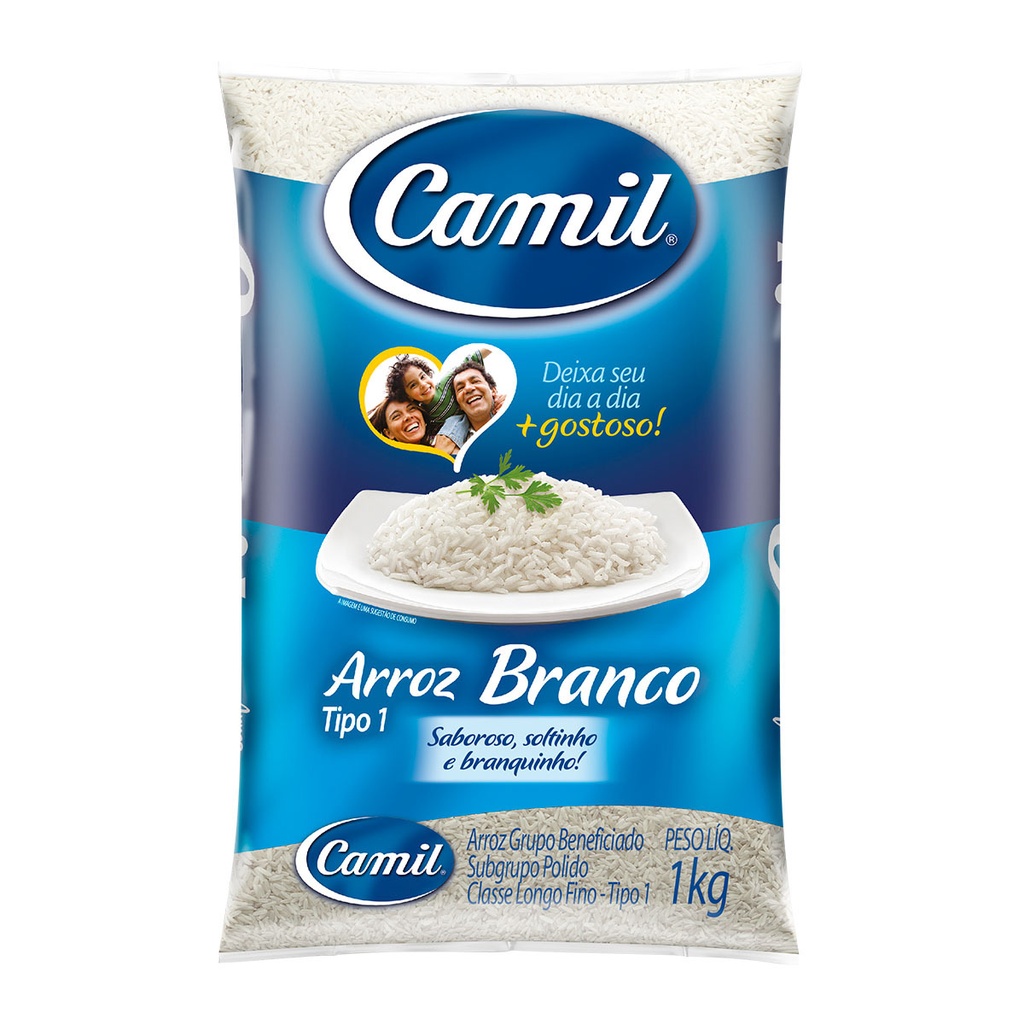 ARROZ CAMIL BRANCO 1KG