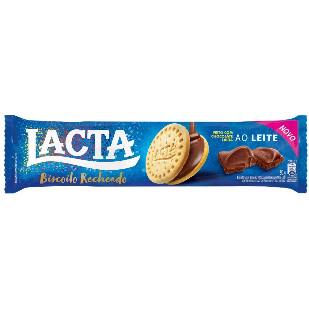 BISCOITO LACTA RECHEADO AO LEITE 90G