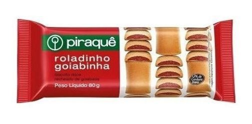 BISCOITO PIRAQUE ROLADINHO GOIABINHA 100G