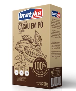 CACAU EM PÓ BRETZKE 100% CACAU 200G