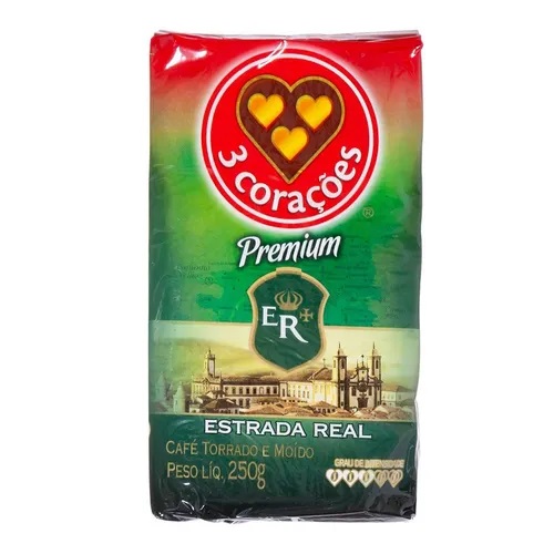 CAFÉ 3 CORAÇÕES ESTRADA REAL VÁCUO 250G