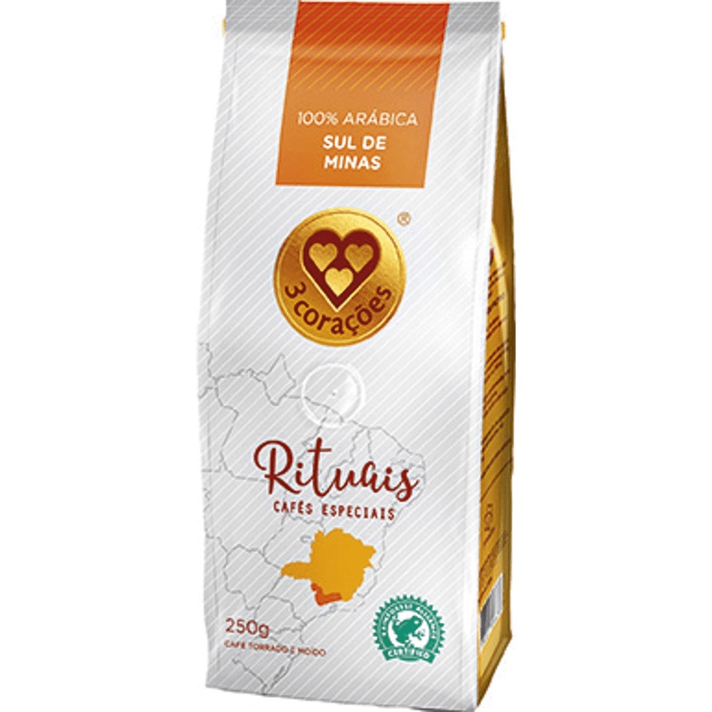 CAFÉ 3 CORAÇÕES RITUAIS SUL DE MINAS 250G