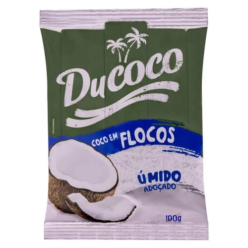 COCO RALADO DUCOCO ÚMIDO E ADOÇADO 100G