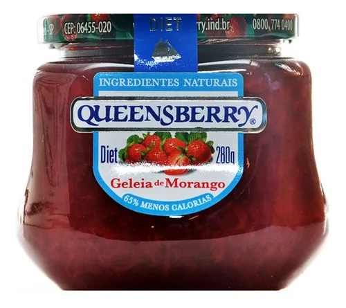 GELEIA QUEENSBERRY DIET MORANGO 280G