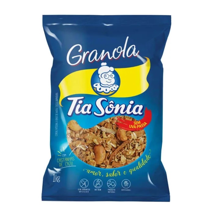 GRANOLA TIA SONIA SEM PASSAS 1KG