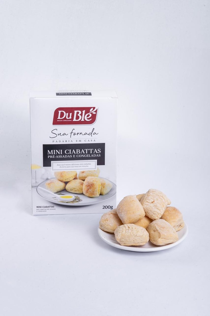 MINI CIABATTA PRÉ ASSADA DUBLÉ 300G