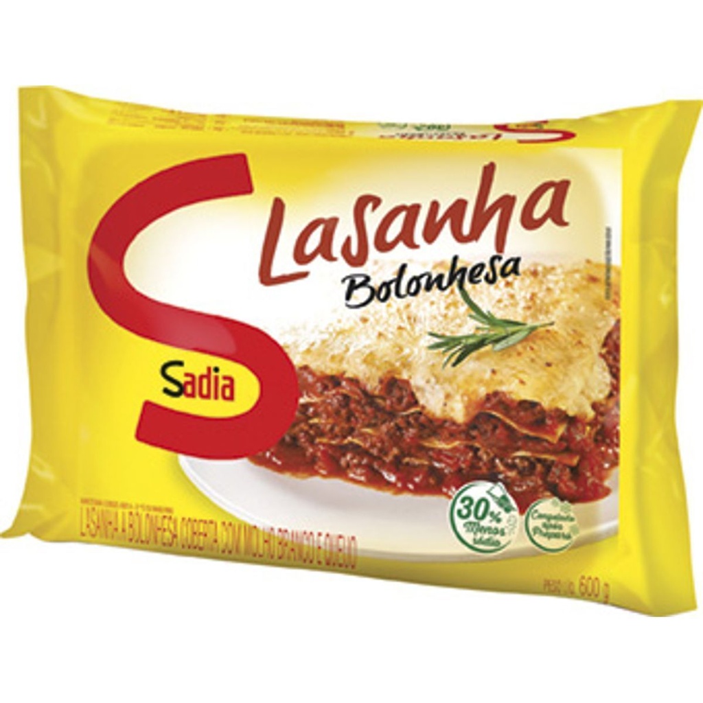 LASANHA SADIA A BOLONHESA TS 600G