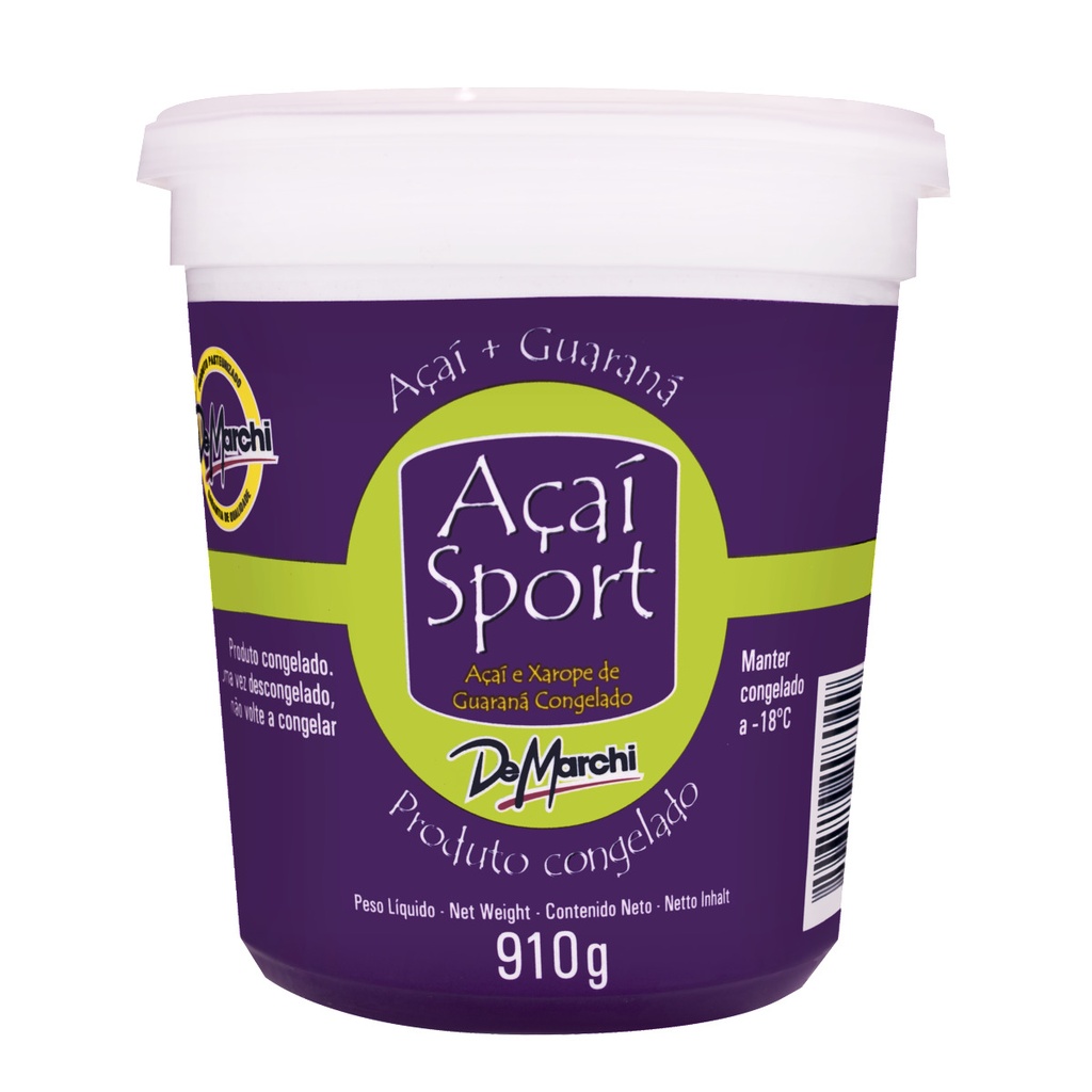 CREME DE AÇAI SPORT COM GUARANÁ DE MARCHI 910G