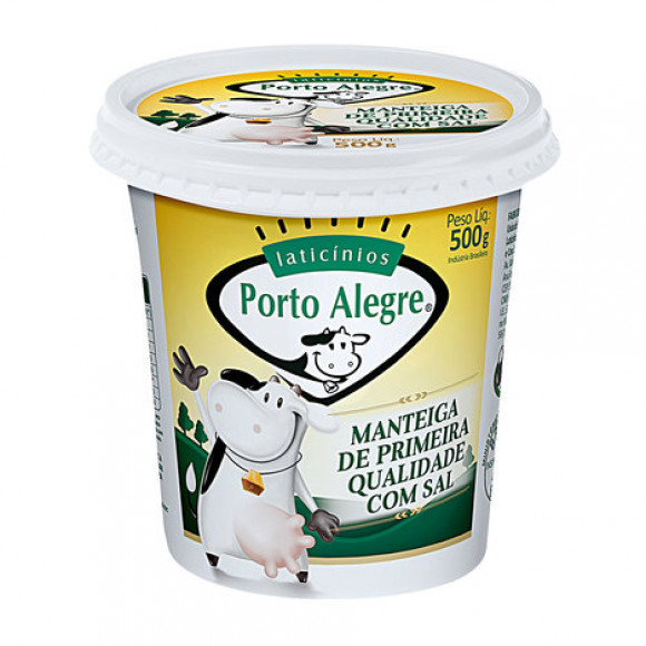 MANTEIGA PORTO ALEGRE COM SAL 500G