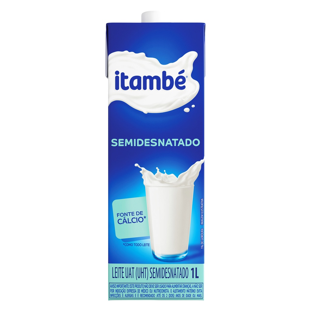 LEITE ITAMBÉ SEMIDESNATADO BASE 1L