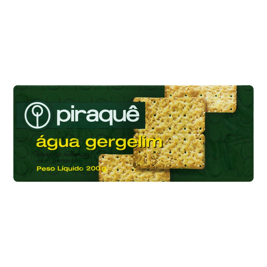 BISCOITO PIRAQUE ÁGUA E GERGELIM 200G