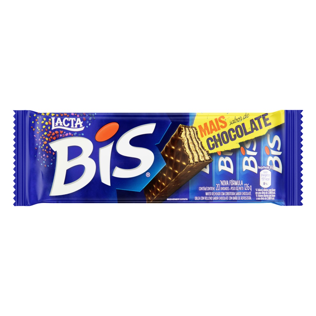 CHOCOLATE BIS LACTA AO LEITE 126G