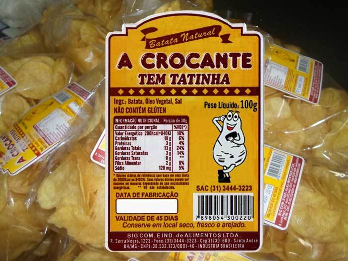 BATATA AMERICANA TEM TATINHA 100G