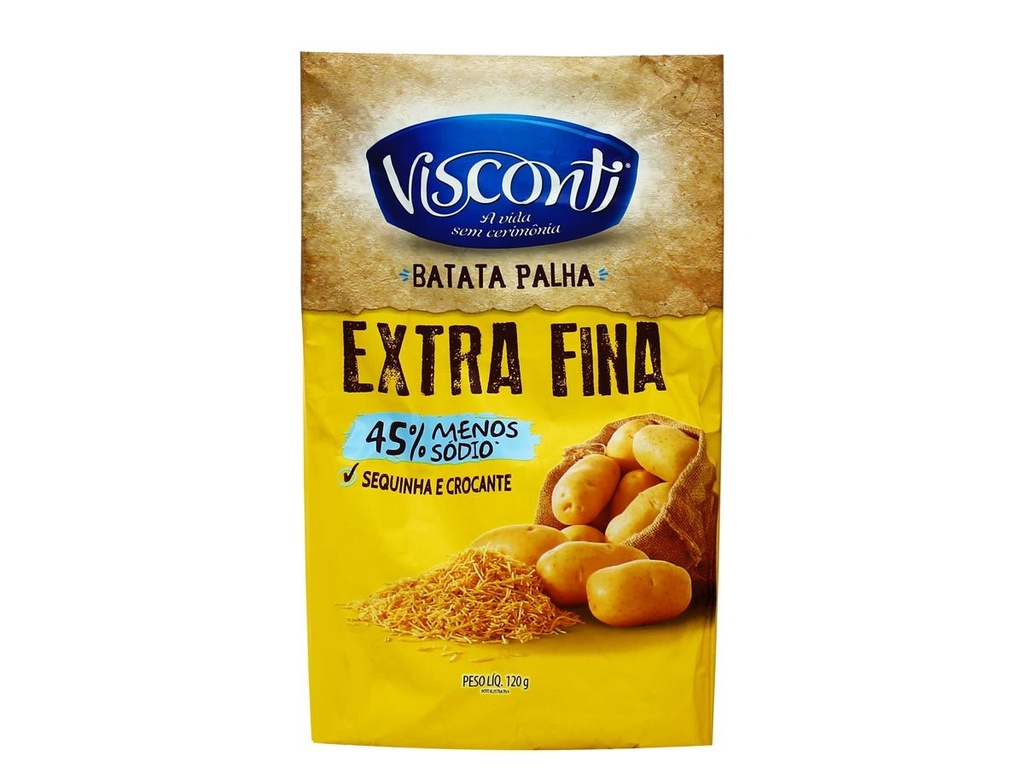 BATATA PALHA EXTRA FINA VISCONTI 120G