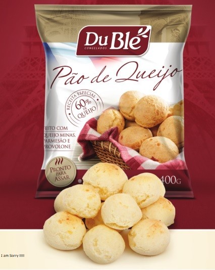 PÃO DE QUEIJO CONGELADO DUBLÉ 400G